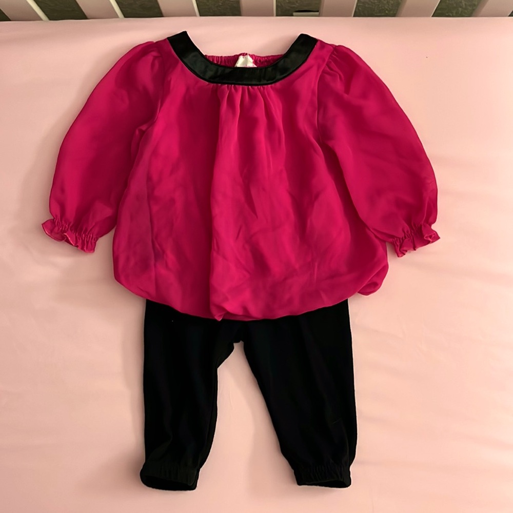 INFANT GIRLS TWO PIECE SET : SIZE 3/6 MONTHS